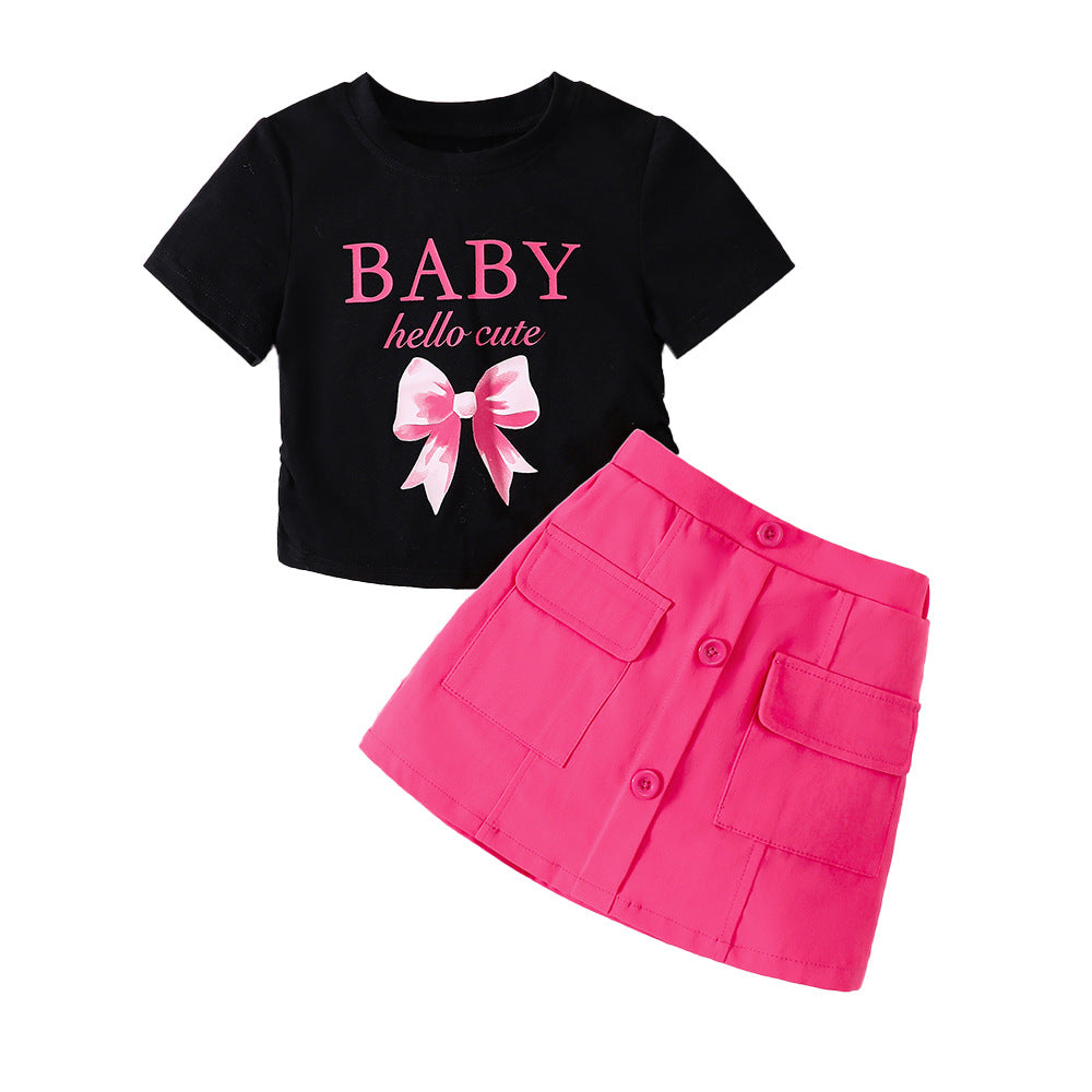 Cute Baby Skirt & Top Set
