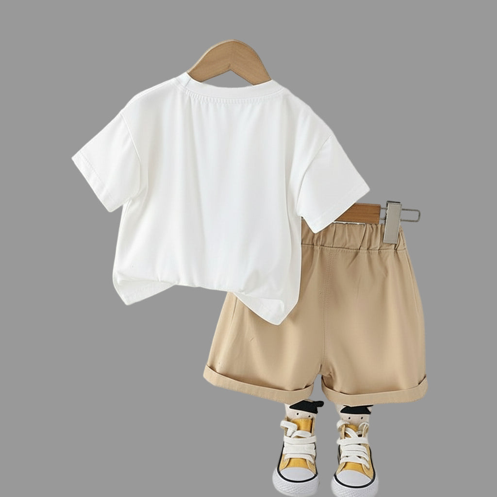 Babdiaa Short Set - White