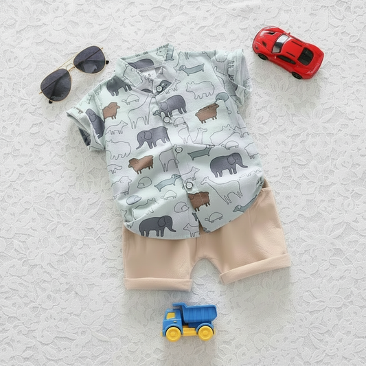 Green Little Zoo Set