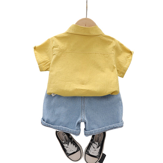 Yellow Jaami Short Set