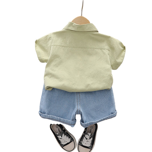 Green Jaami Short Set