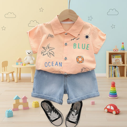 Orange Jaami Short Set