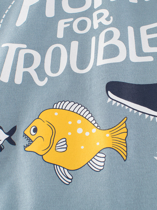 Tiny Trouble Fisher Tee