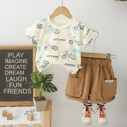 Brown Rider Short Outfit