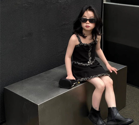 Midnight Black Sleeveless Co-Ord