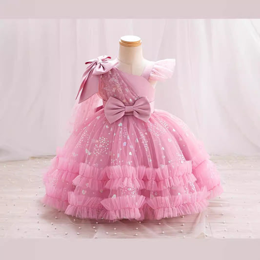 Pink Twirl Glam Dress