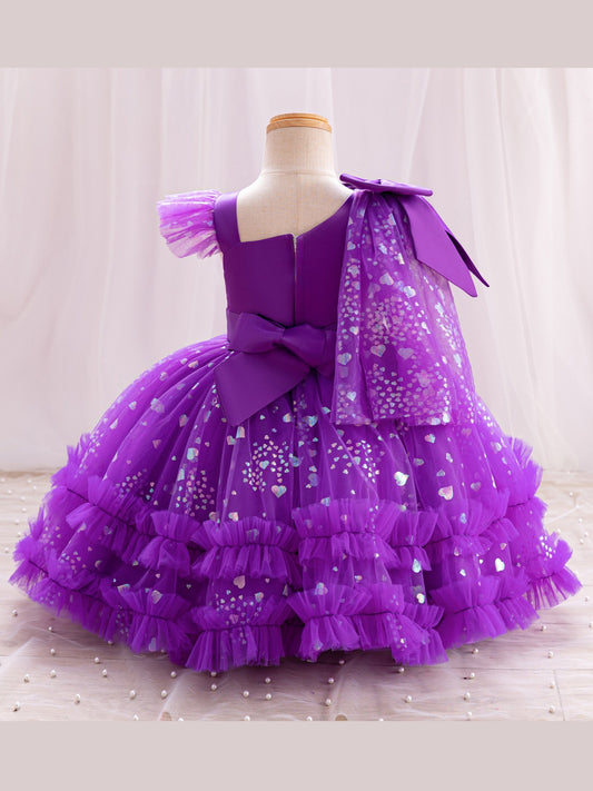 Violet Twirl Glam Dress