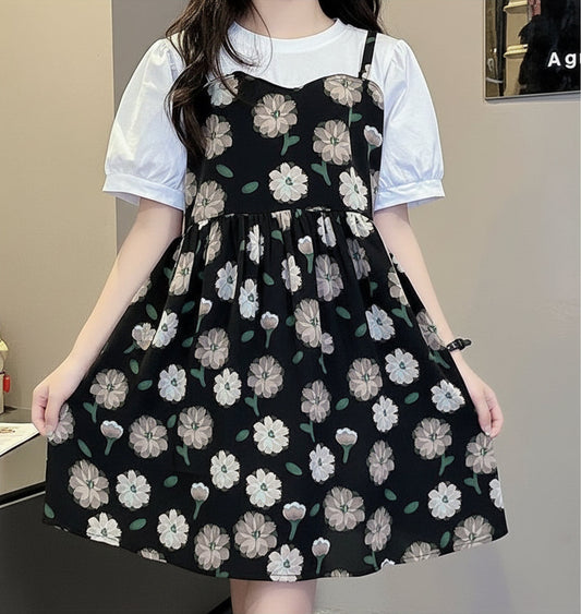 Mono Bloom Couture Frock