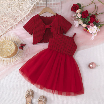 Classic Red Dress Set