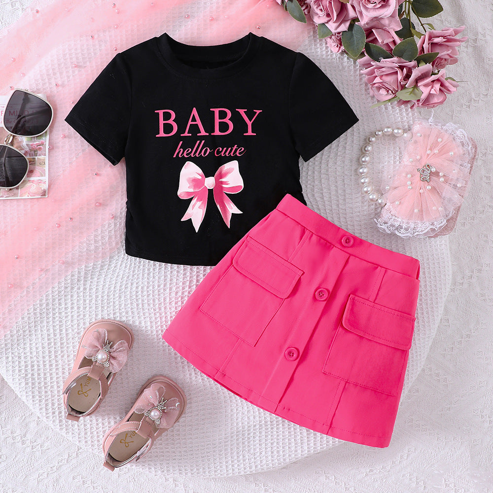 Cute Baby Skirt & Top Set