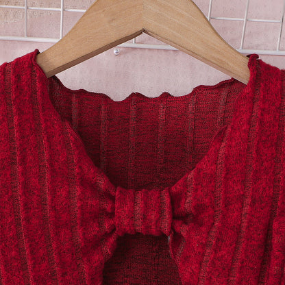 Classic Red Dress Set