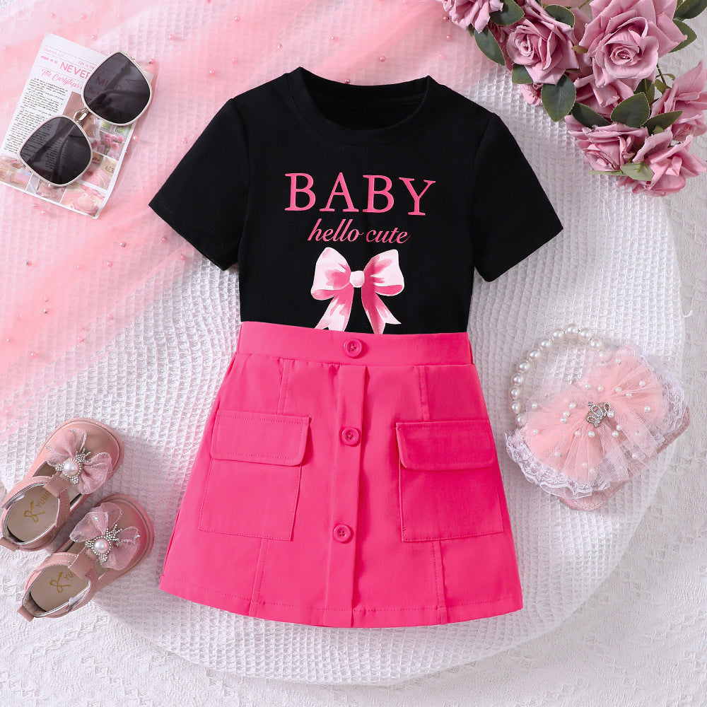 Cute Baby Skirt & Top Set