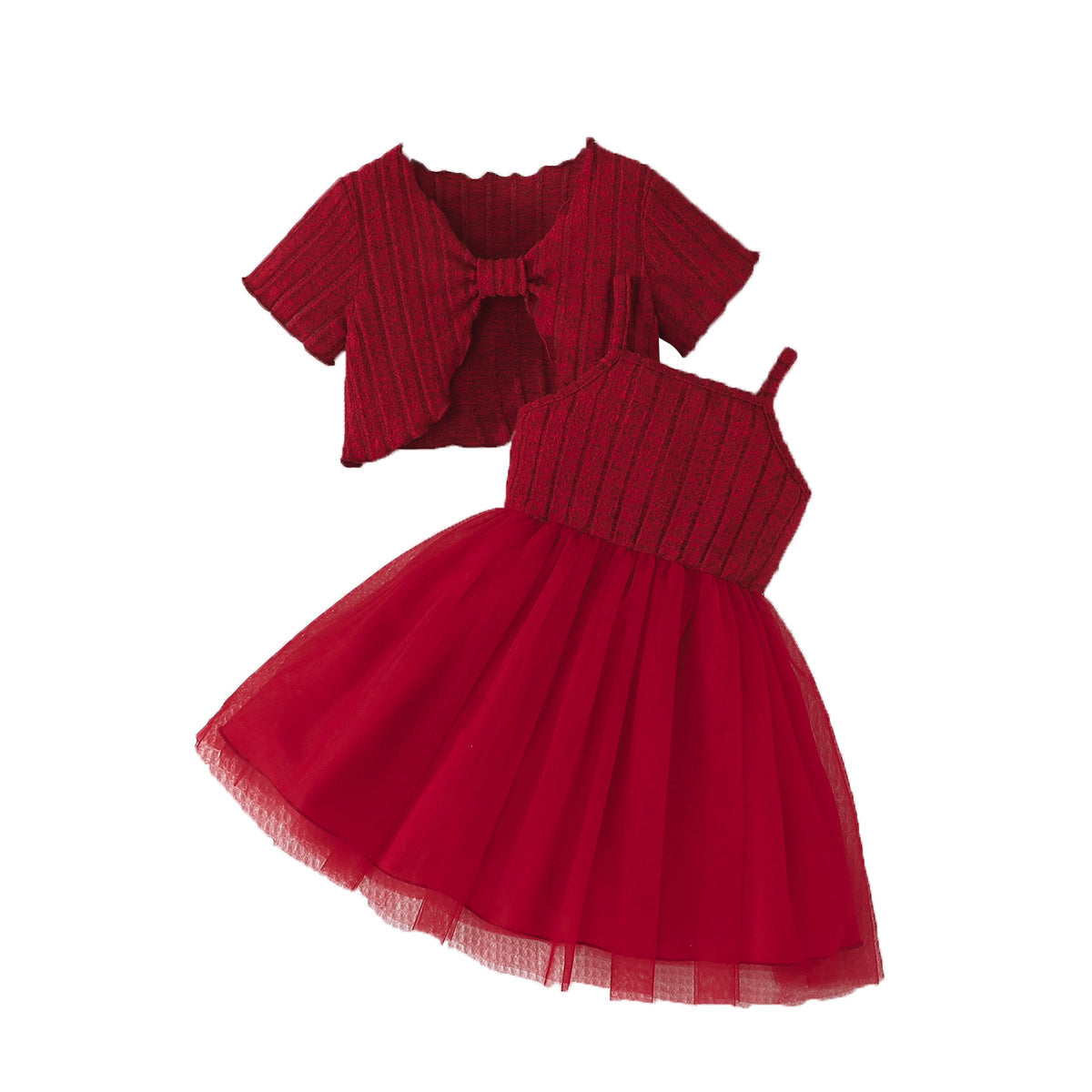 Classic Red Dress Set