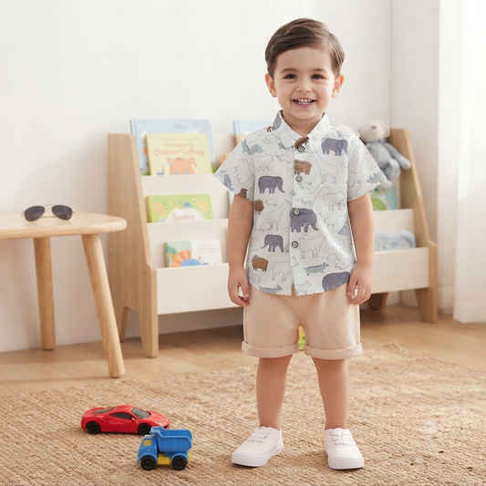 Green Little Zoo Set