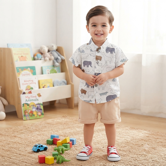 White Little Zoo Set