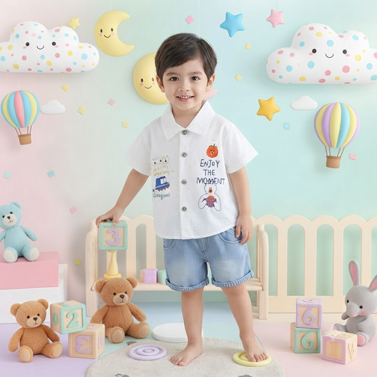 White Jaami Short Set