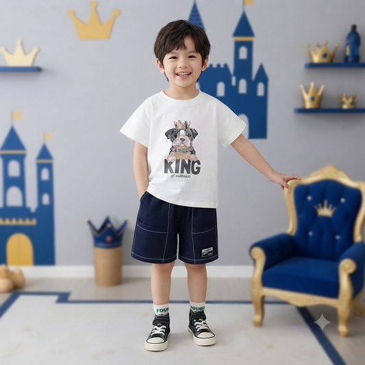 White Royal King Set