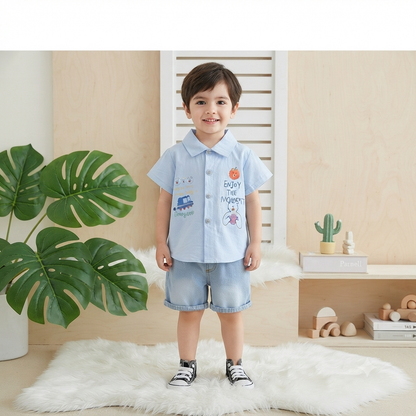 Blue Jaami Short Set