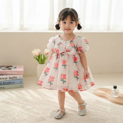 White Rose Pearl Frock
