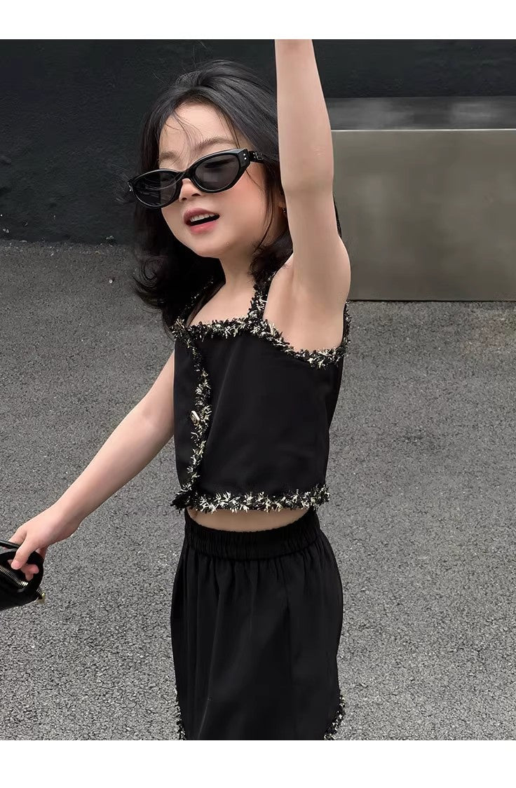 Midnight Black Sleeveless Co-Ord