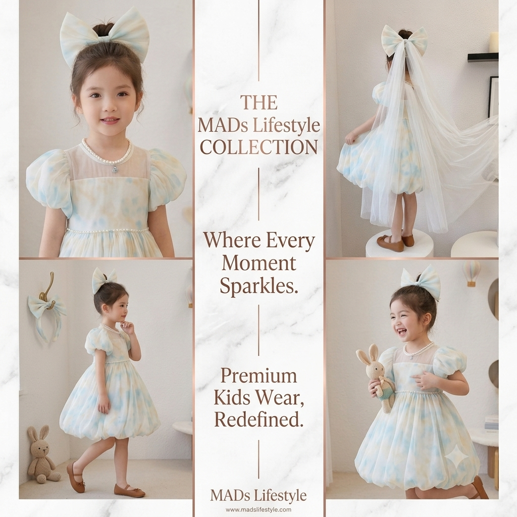 Golden Pearl Net Frock