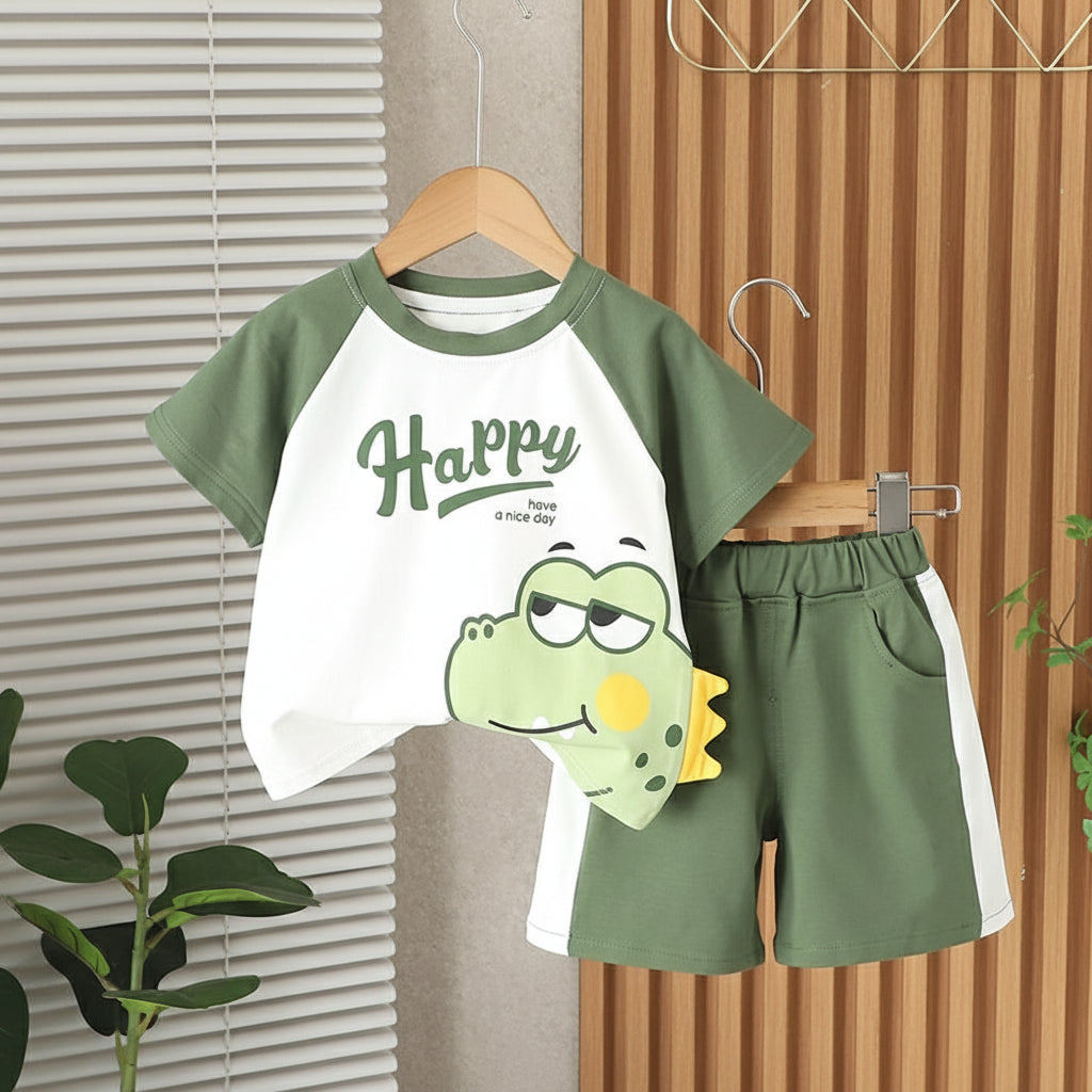 Happy Baby Outfit Combo - Green