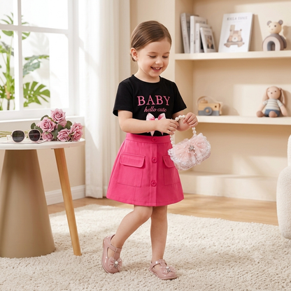 Cute Baby Skirt & Top Set