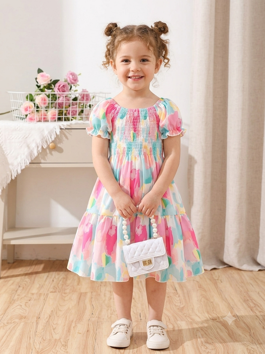 Color Splash Multicolor Dress