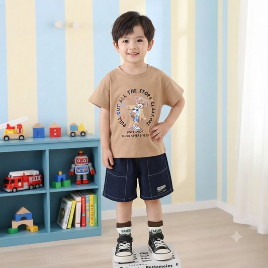 Brown Bluss Short Set