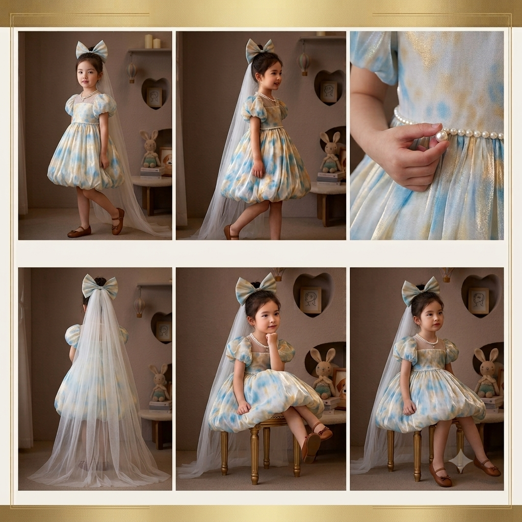 Blue Fairy Pearl Frock