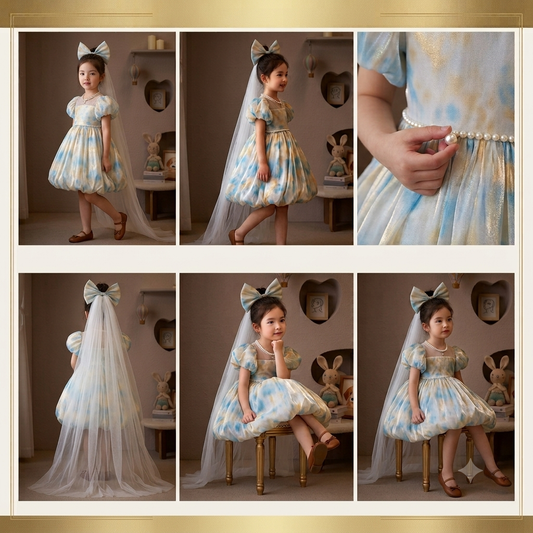 Blue Fairy Pearl Frock