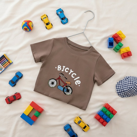 Brown Pedal Power Tee