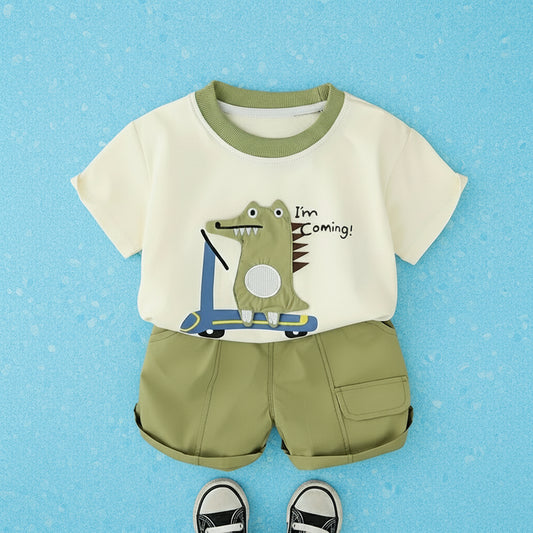 Green Scoot Short Set