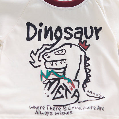 Maroon Dinoo Short Set