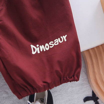 Maroon Dinoo Short Set