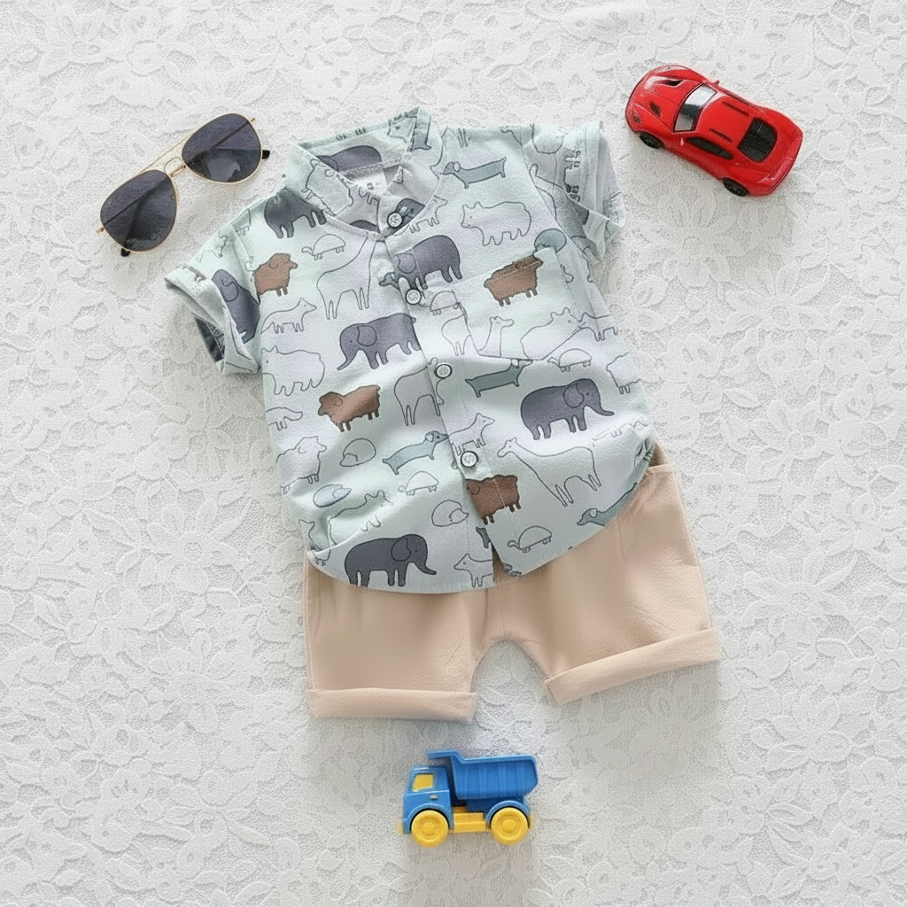 Green Little Zoo Set