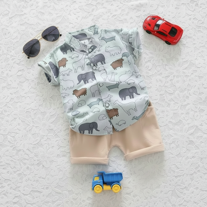 Green Little Zoo Set