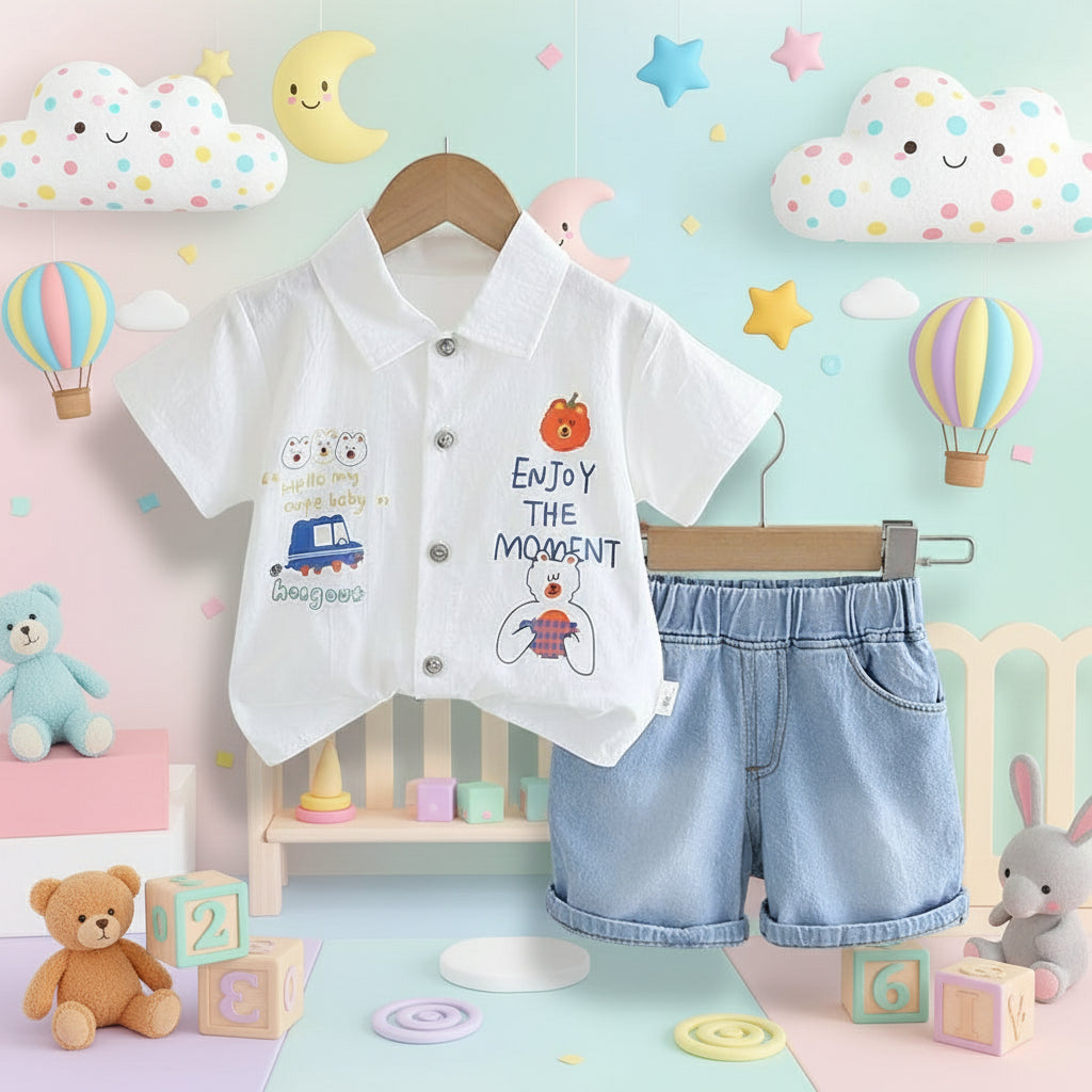 White Jaami Short Set