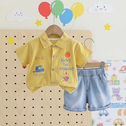 Yellow Jaami Short Set