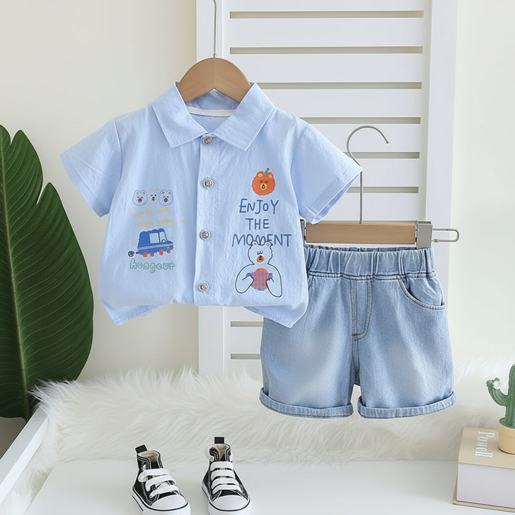 Blue Jaami Short Set