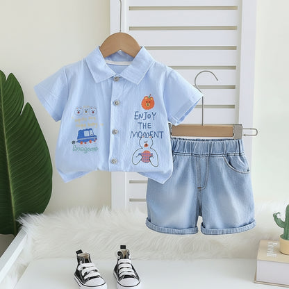 Blue Jaami Short Set