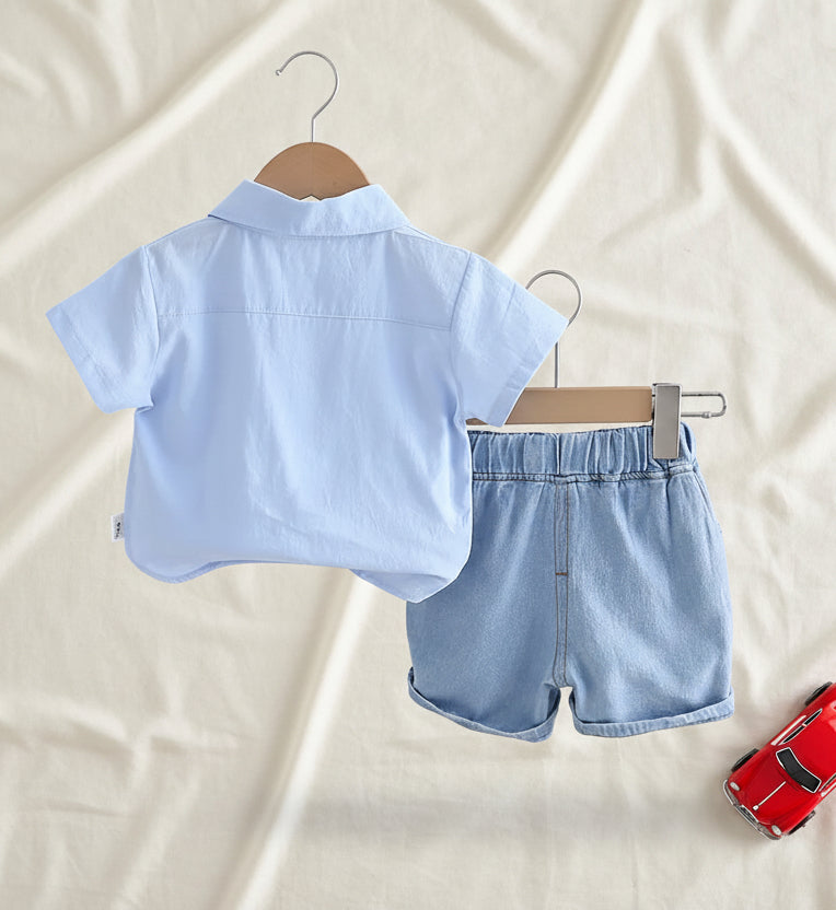 Blue Jaami Short Set
