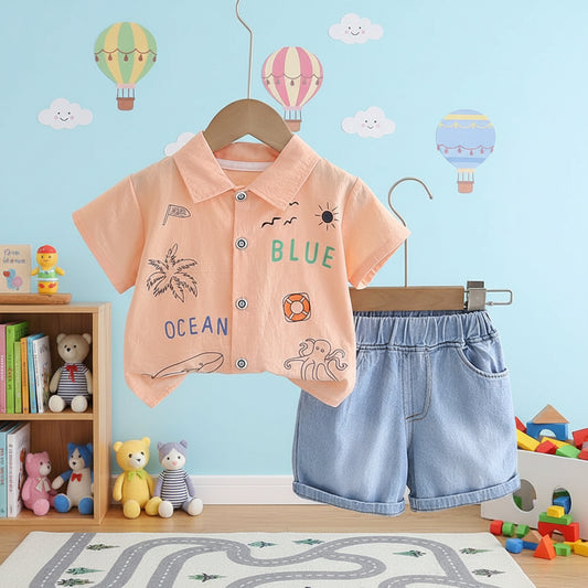 Orange Jaami Short Set