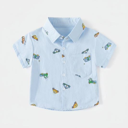 Blue Tiny Transport Shirt