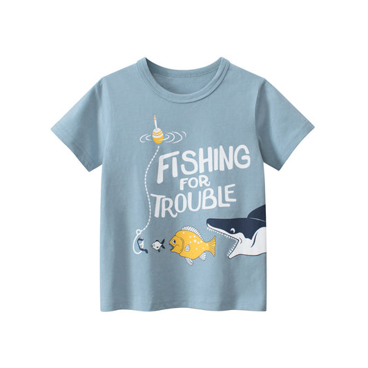 Tiny Trouble Fisher Tee