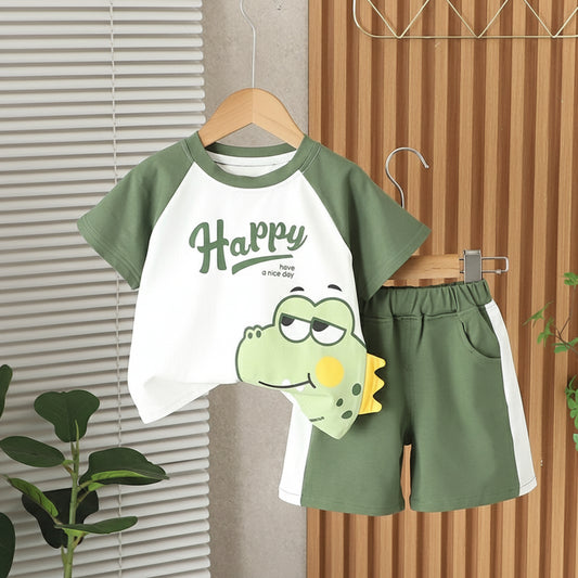 Green Happy Baby Outfit Combo