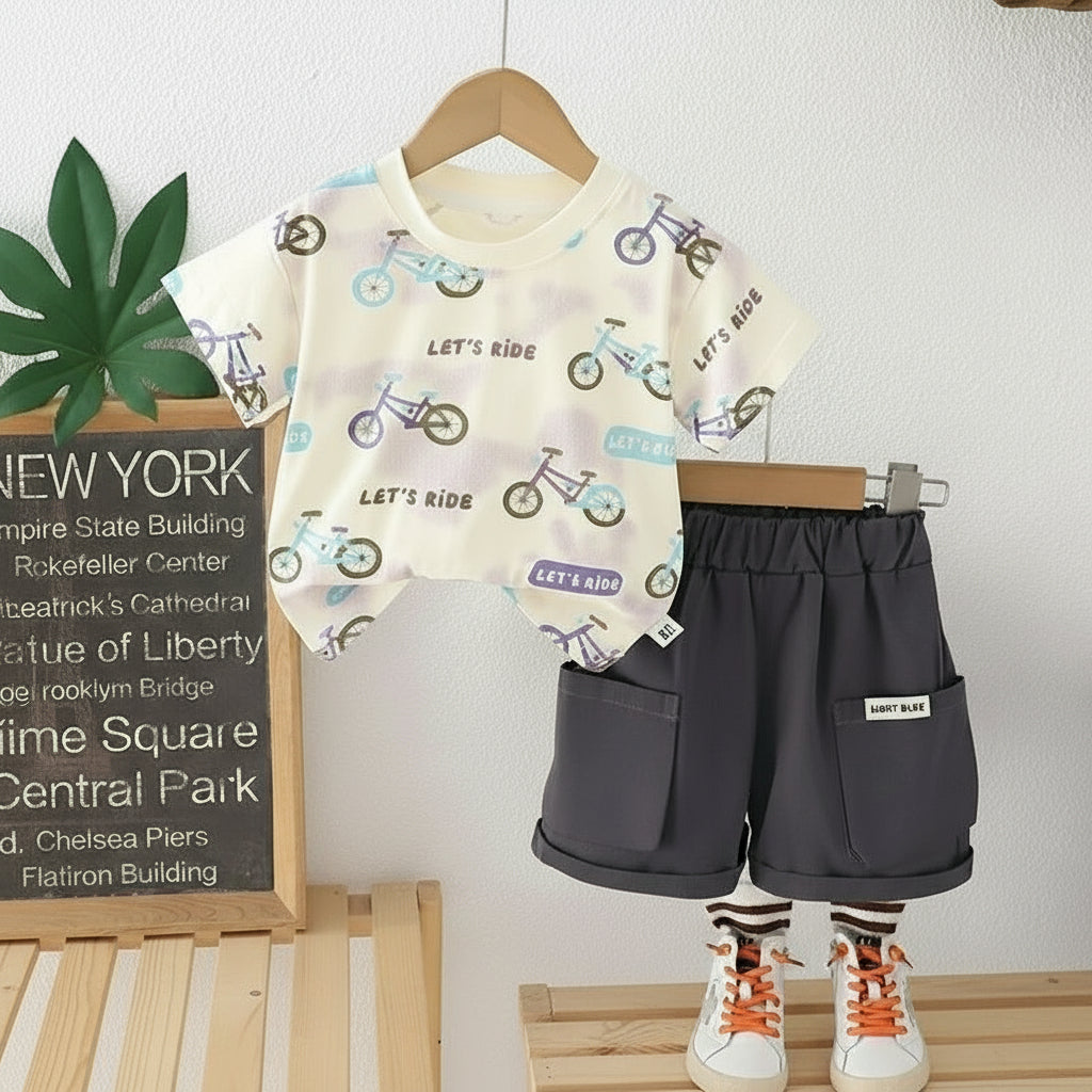 Rider Short Outfit - Gray