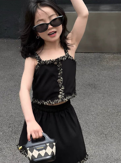Midnight Black Sleeveless Co-Ord