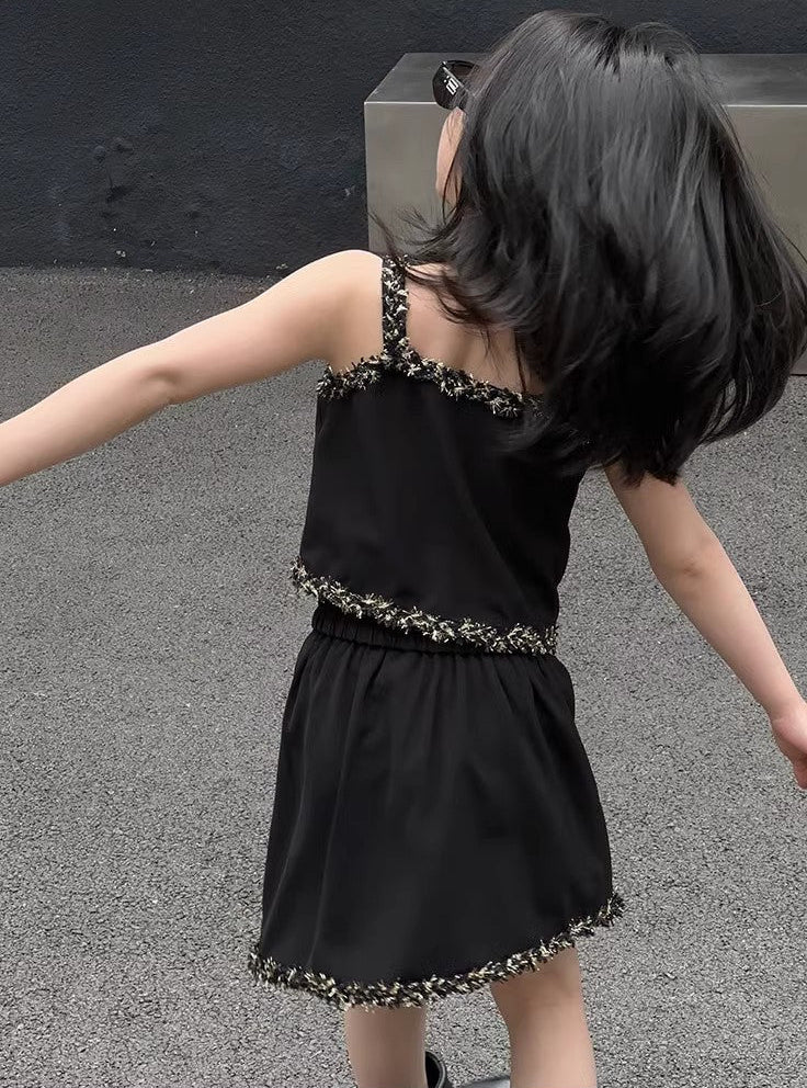 Midnight Black Sleeveless Co-Ord