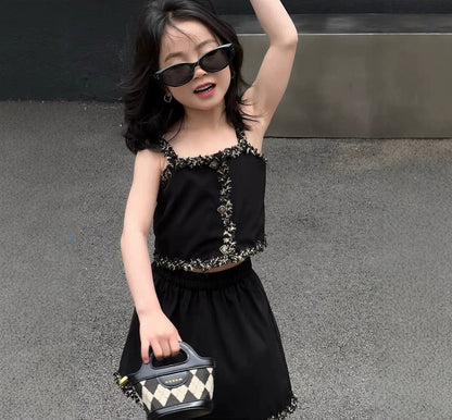 Midnight Black Sleeveless Co-Ord